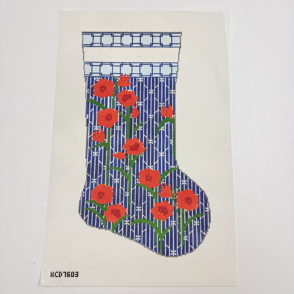 Amaryllis on Cherry Large Stocking