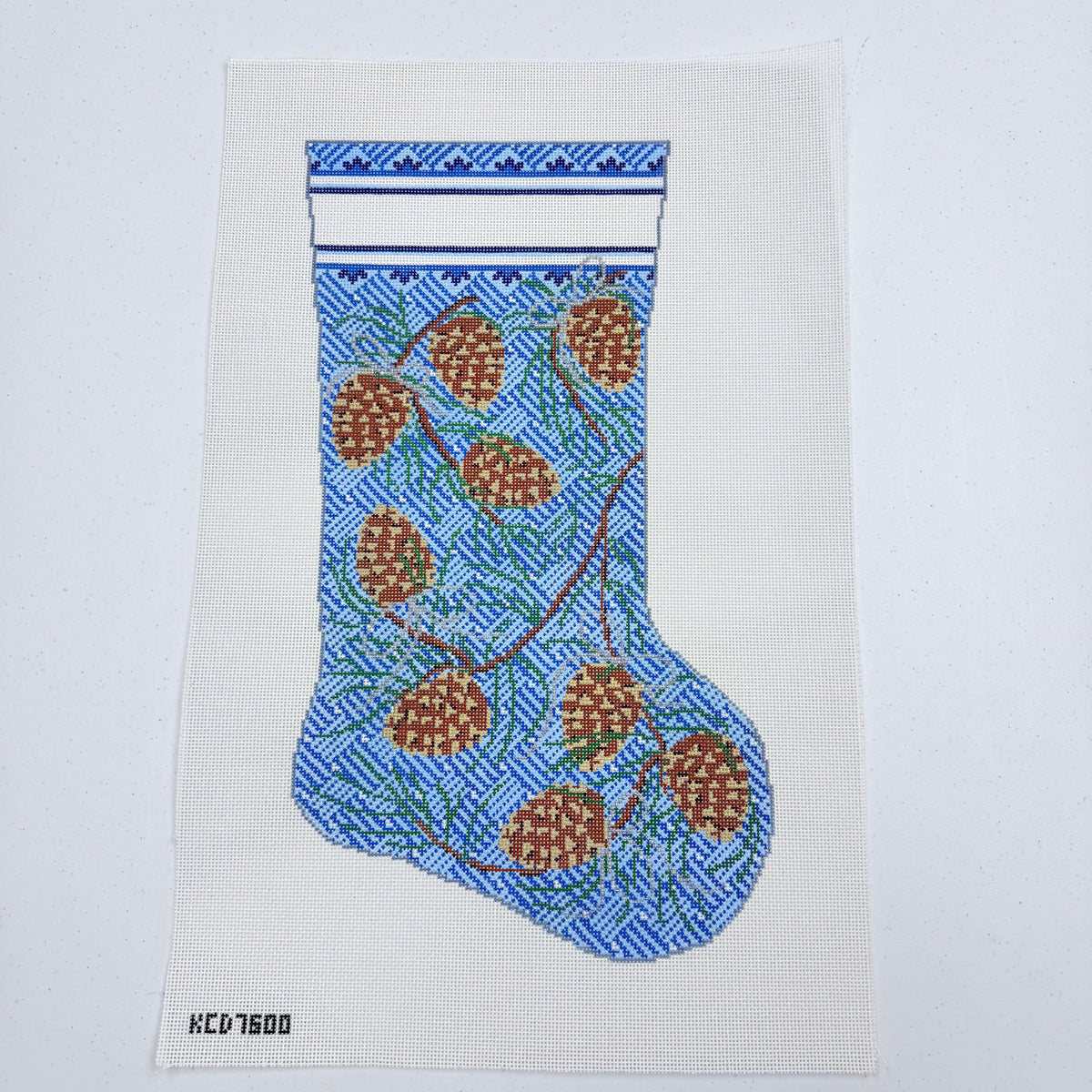 Pinecones on Jennie Large Stocking