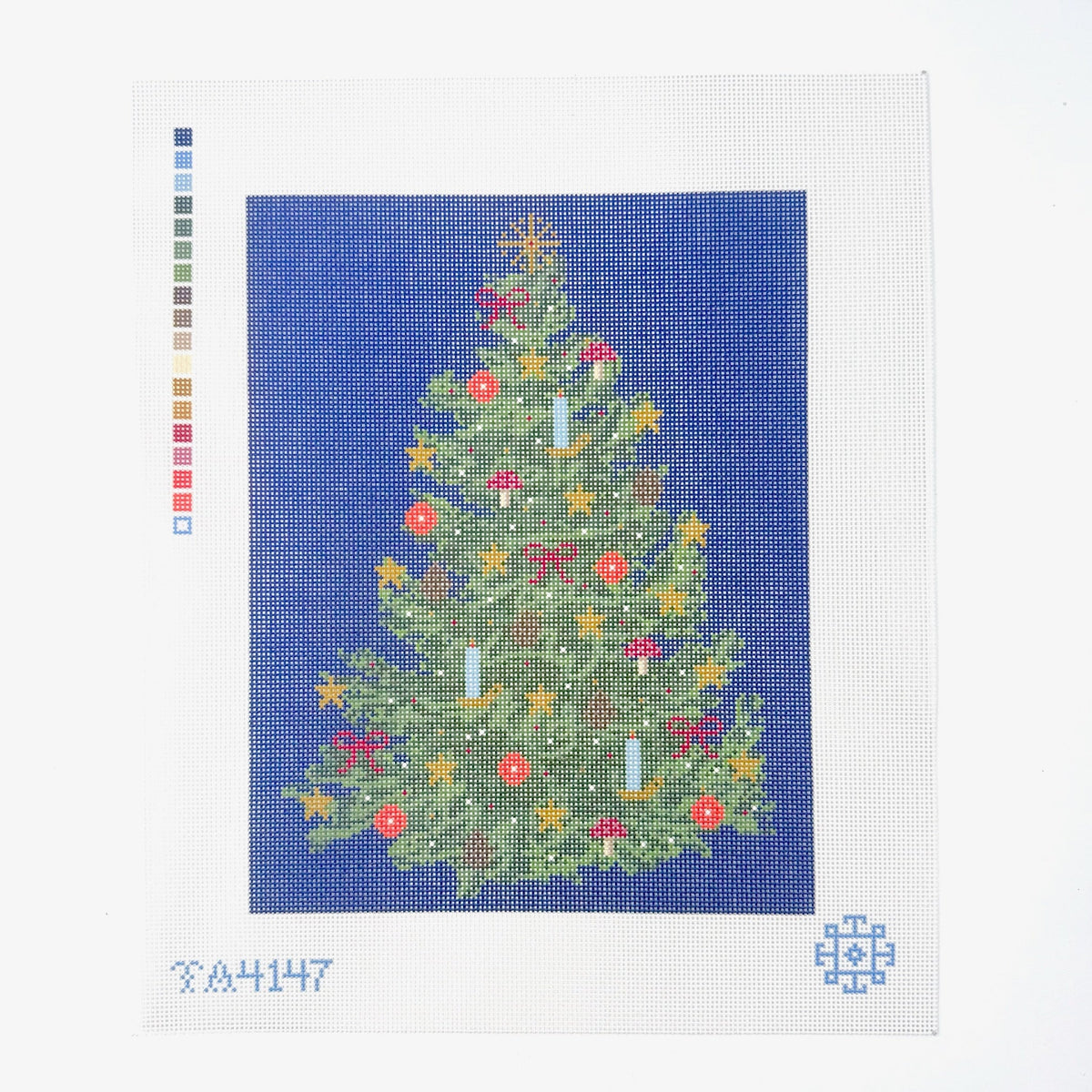 Yule Tree Needlepoint Canvas - KC Needlepoint